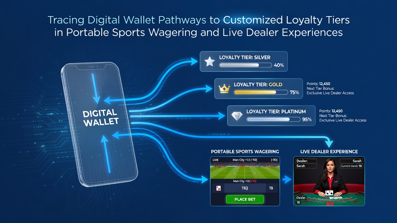 Loyalitätsstufen-Übersicht mit Wallet-Transaktionen in mobilen Live-Casino-Umgebungen